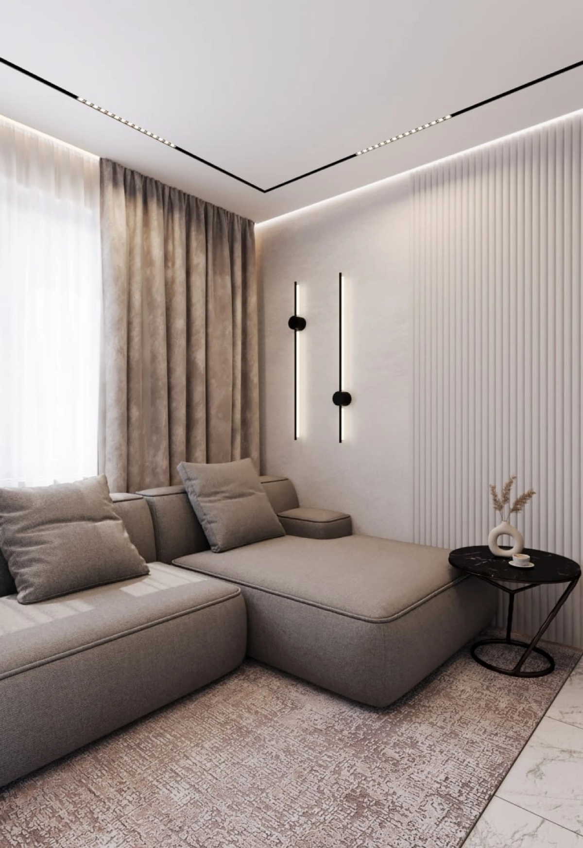 Эскизный дизайн проект таунхауса ✦
#дизайн #дизайнинтерьера #3d #дизайнер | Сетка — социальная сеть от hh.ru