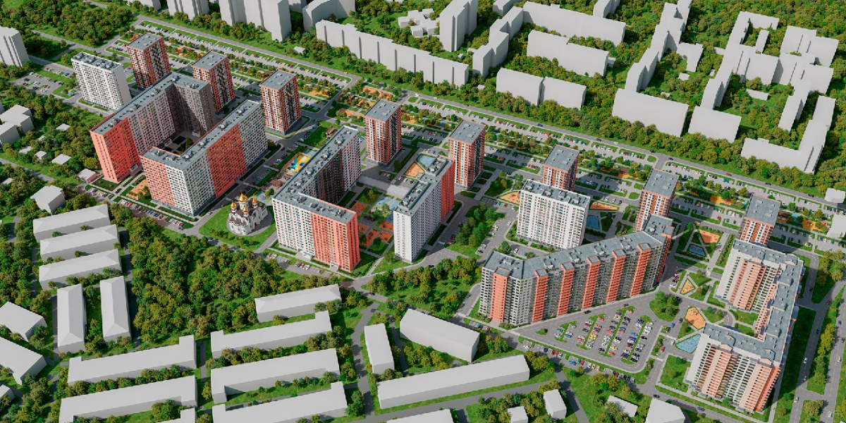Работа над большими проектами в blender. Визуализация жилого комплекса в Ростове на Дону. | Сетка — социальная сеть от hh.ru