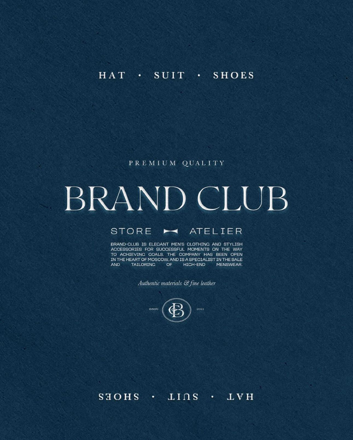 Немного о том что я делаю:) минутка рекламы  
Проект: «Brand-Club» — ателье и магазин мужской одежды и аксессуаров.  
Недавно я взялась за #ребрендинг этого классного бренда | Сетка — социальная сеть от hh.ru