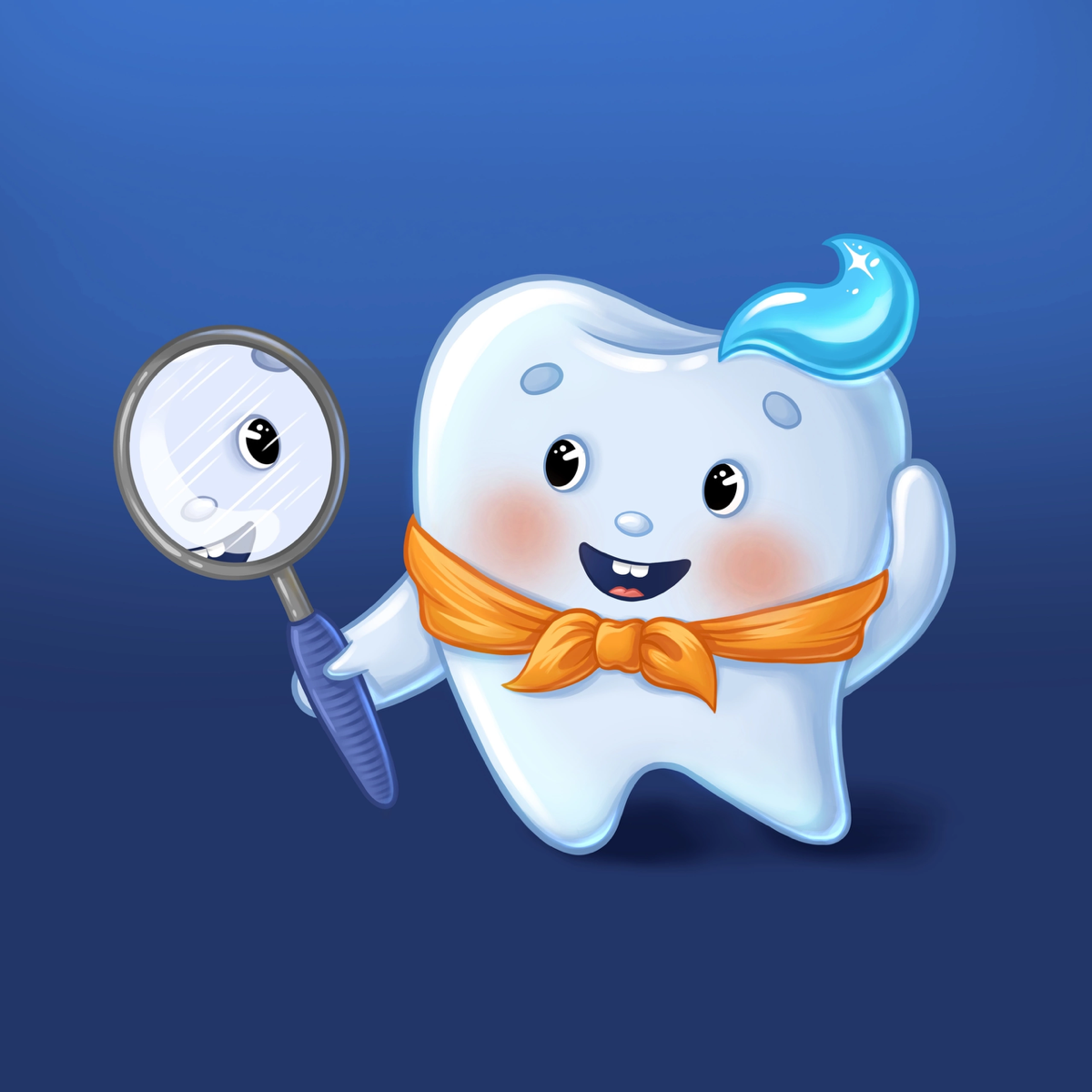 Разработка бренд-персонажа для детской стоматологии.
#иллюстрация #иллюстратор #детскаяиллюстрация #персонаж #брендперсонаж #маскот #стикеры | Сетка — социальная сеть от hh.ru