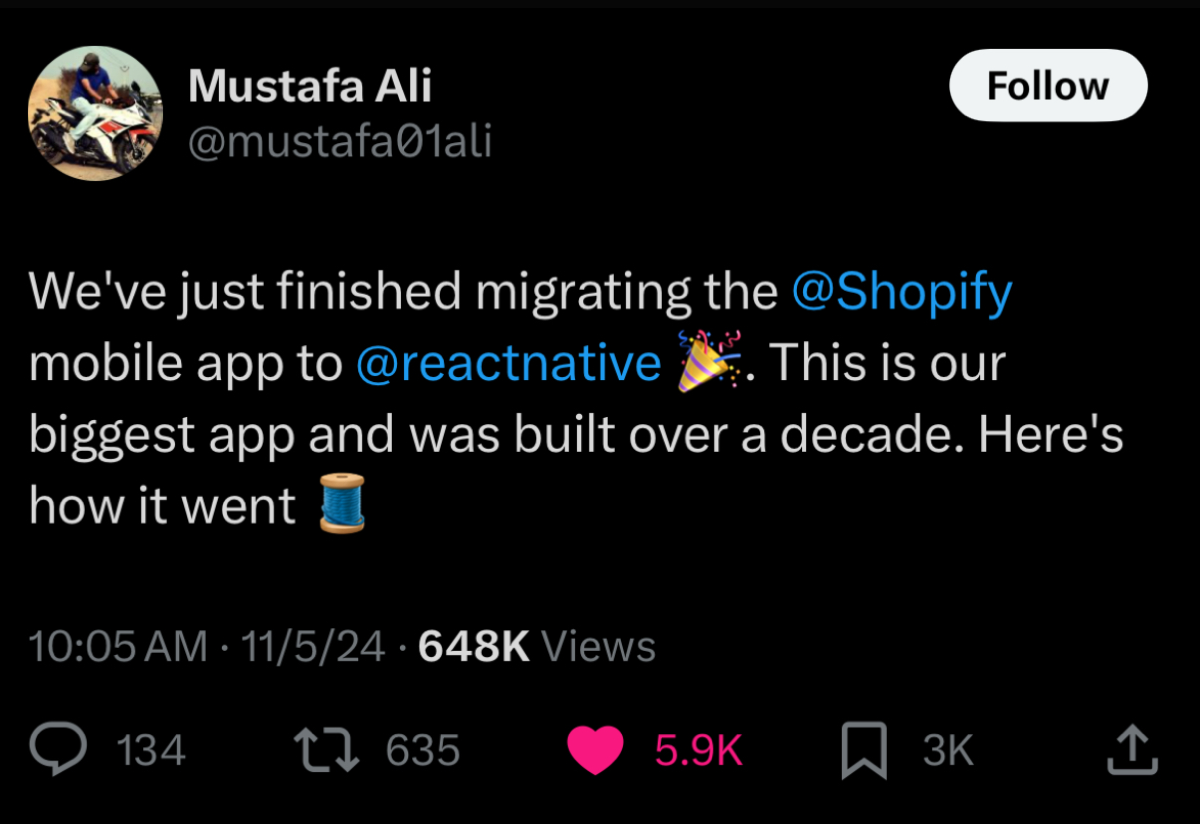 Shoplify теперь полностью на React Native | Сетка — социальная сеть от hh.ru