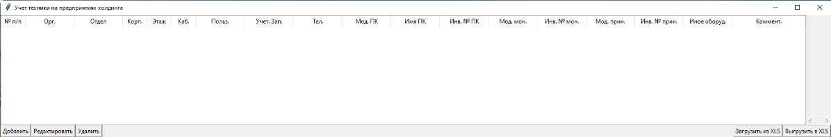 Здравствуйте!  
Для учета техники, программных решений не так много, некоторые платные | Сетка — социальная сеть от hh.ru