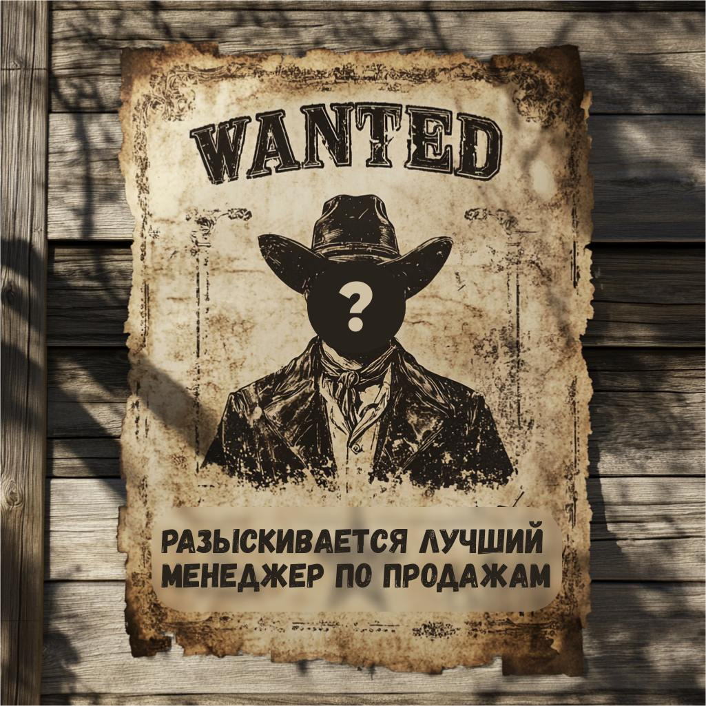 Разыскивается: Лучший ковбой-продавец на Диком Западе! 🤠
Ты — мастер продаж, способный заставить купить даже кактус? Тогда ты нам нужен!
Что требуется от ковбоя:
1 | Сетка — социальная сеть от hh.ru