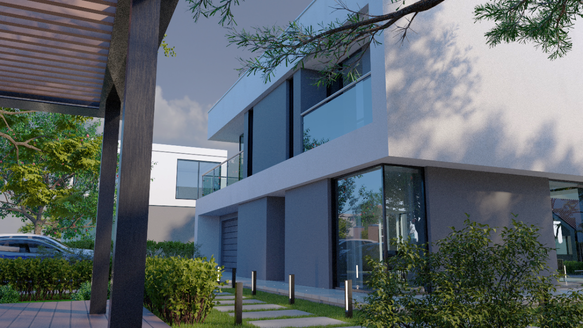 Дизайн проект экстерьера двухэтажного загородного дома🏠
#экстерьер #3д #3ддизайн #экстерьернаявизуализация #визуализация #blender #arhvis | Сетка — социальная сеть от hh.ru