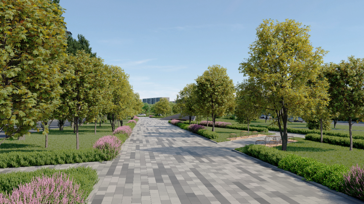 3D визуализации экстерьера проектируемой аллеи в г. Челябинск 🌳
#3Dvisual #3Dвизуализация #экстерьер #дизайн #design #Exterior | Сетка — социальная сеть от hh.ru