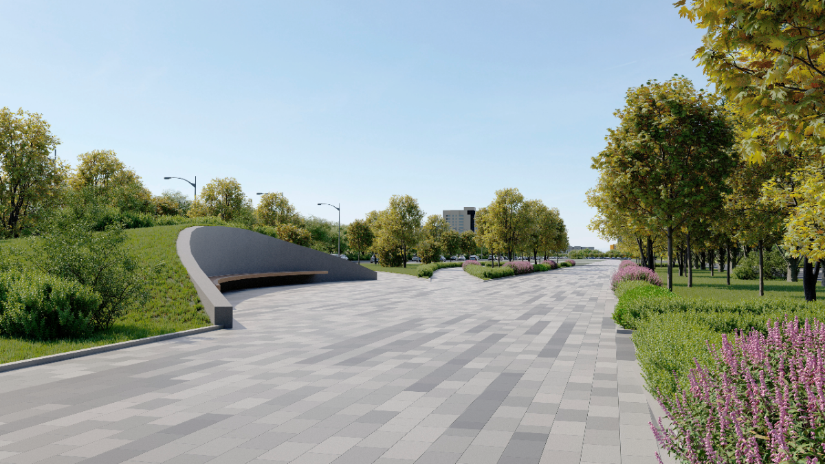 3D визуализации экстерьера проектируемой аллеи в г. Челябинск 🌳
#3Dvisual #3Dвизуализация #экстерьер #дизайн #design #Exterior | Сетка — социальная сеть от hh.ru