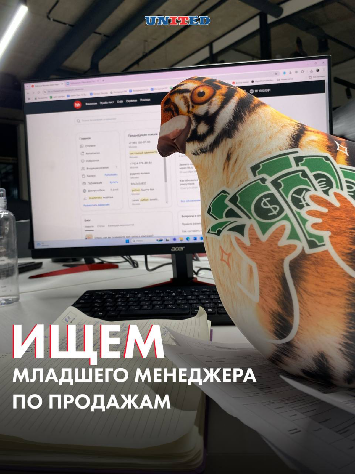 Ищем в команду младшего МЕНЕДЖЕРА ПО ПРОДАЖАМ  🆘 | Сетка — социальная сеть от hh.ru