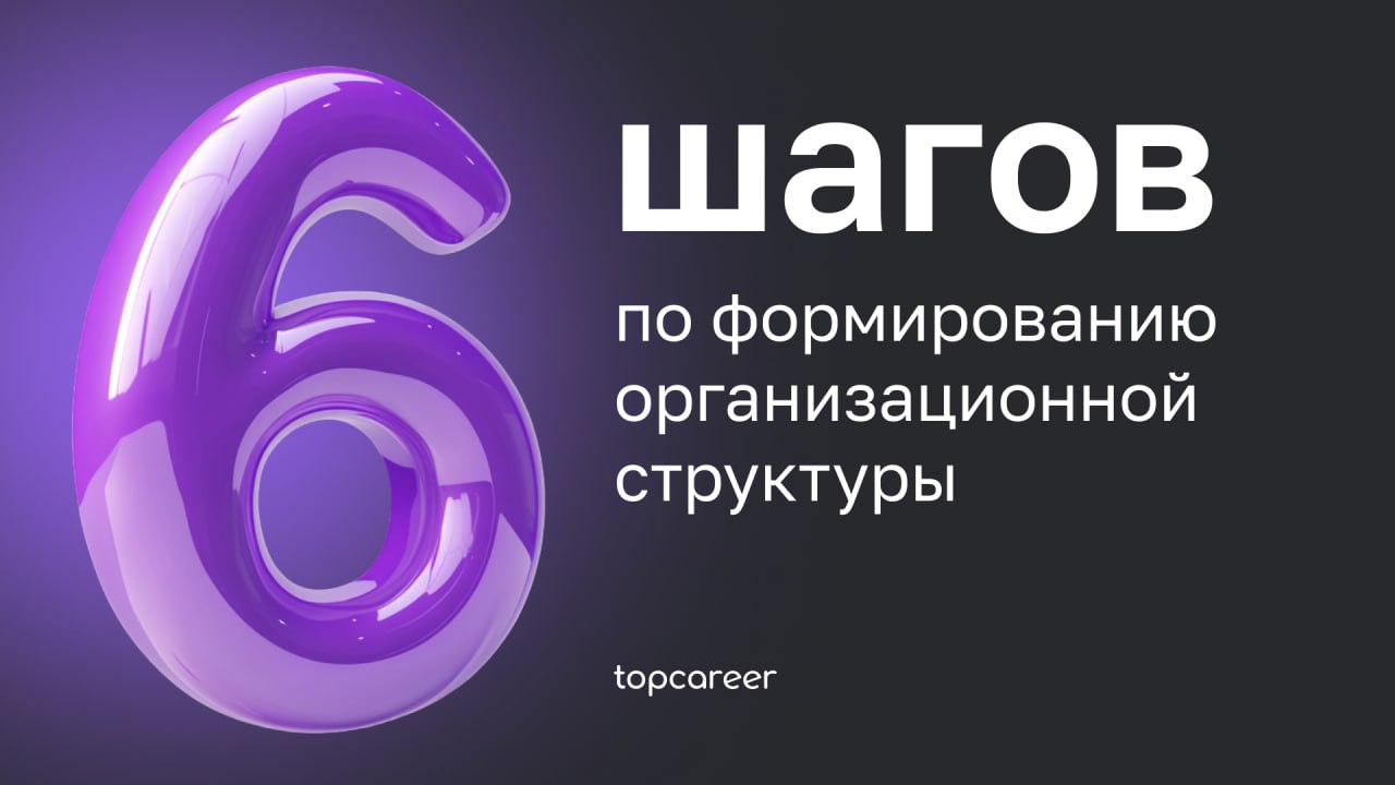 📎6 шагов по формированию оргструктуры 
Планируете перестроить или обновить организационную структуру вашей компании? В карточках подготовили пошаговый процесс, который поможет построить систему, отвеч... | Сетка — социальная сеть от hh.ru
