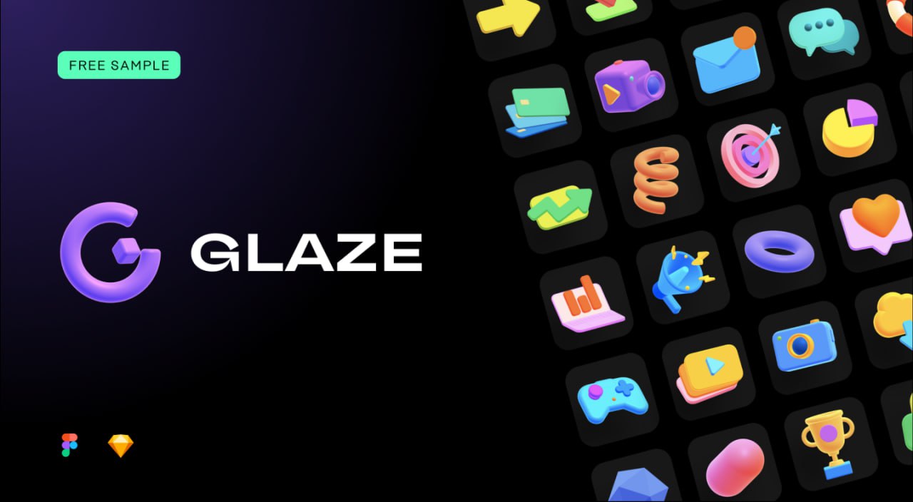 🙈 #иконки #шейпы #ресурсы #дизайн #figma
Glaze - 3D Icons
Коллекция 3D иконок
😘 Odiz | Telegram | Сетка — социальная сеть от hh.ru