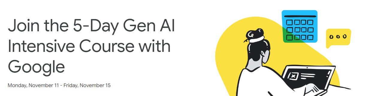 Kaggle совместно с Google запускают бесплатный интенсив по генеративному ИИ. 
 
🗓Пройдёт с 11 по 15 ноября | Сетка — социальная сеть от hh.ru