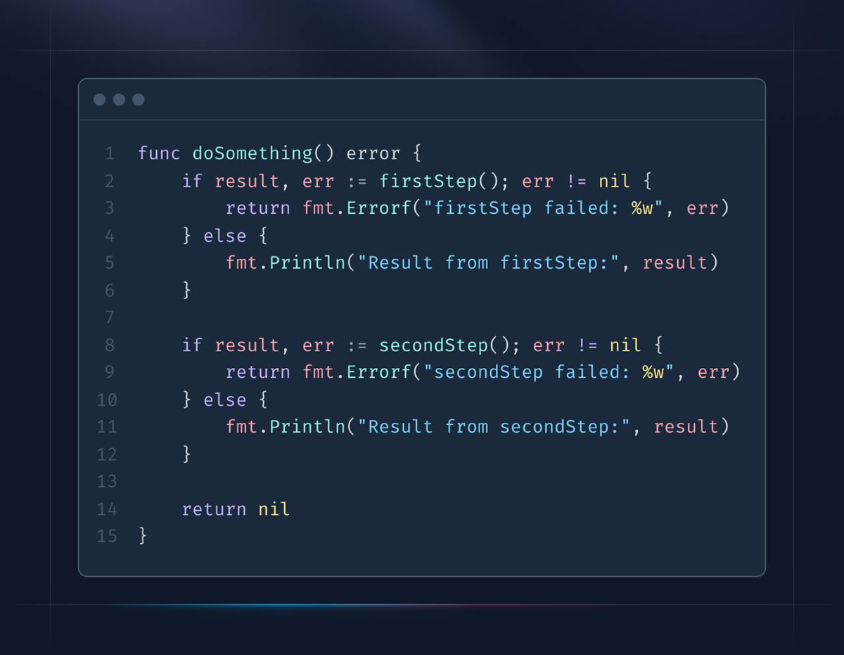 🚀 Профессиональный совет в Golang: улучшение читаемости кода с помощью нескольких возвращаемых значений 🚀
В программировании на #Golang обработка ошибок — это важная и часто встречающаяся задача | Сетка — социальная сеть от hh.ru