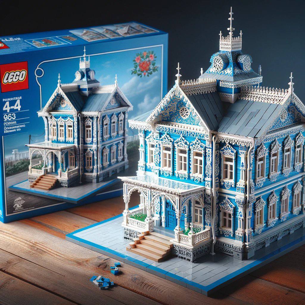 Художник Сергей Пахандрин с помощью нейросетей создал концепты наборов LEGO со знаменитыми деревянными постройками Томска | Сетка — социальная сеть от hh.ru