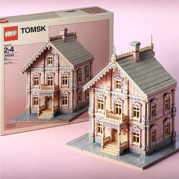 Художник Сергей Пахандрин с помощью нейросетей создал концепты наборов LEGO со знаменитыми деревянными постройками Томска | Сетка — социальная сеть от hh.ru