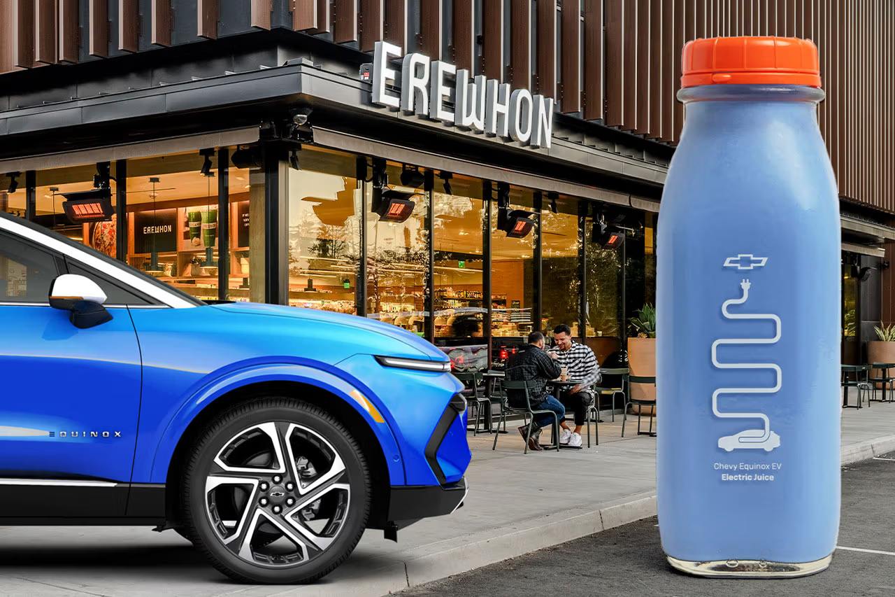 Chevrolet объединился с продуктовым ритейлером Erewhon для выпуска эксклюзивного оздоровительного напитка, вдохновлённого новинкой концерна - электрокаром Equinox EV | Сетка — социальная сеть от hh.ru