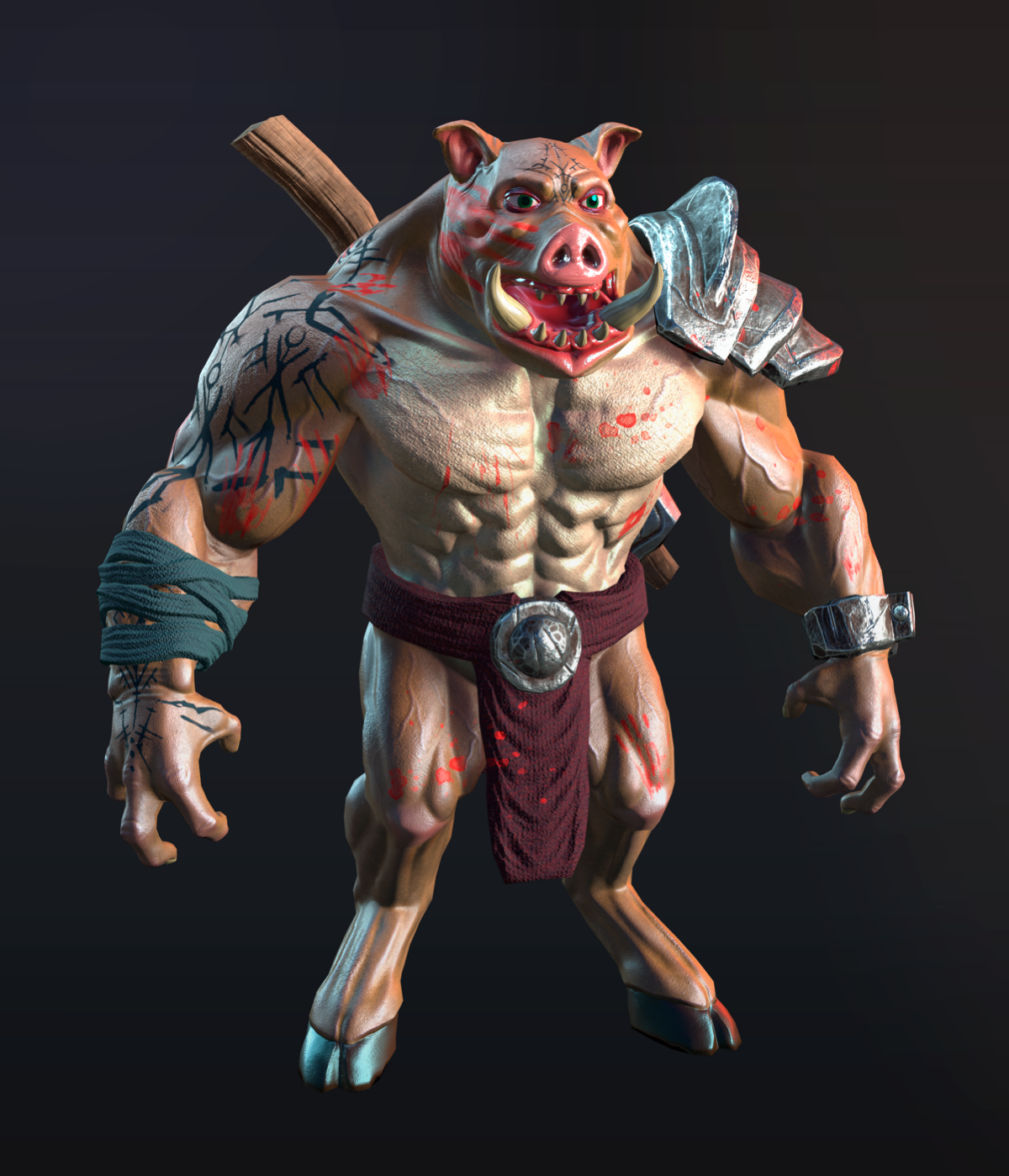 Любители фэнтези и мощных персонажей! Представляю вам моего нового персонажа – мускулистого кабана. Этот персонаж воплощает в себе силу и выносливость, а также связь с природой и магическими силами | Сетка — социальная сеть от hh.ru