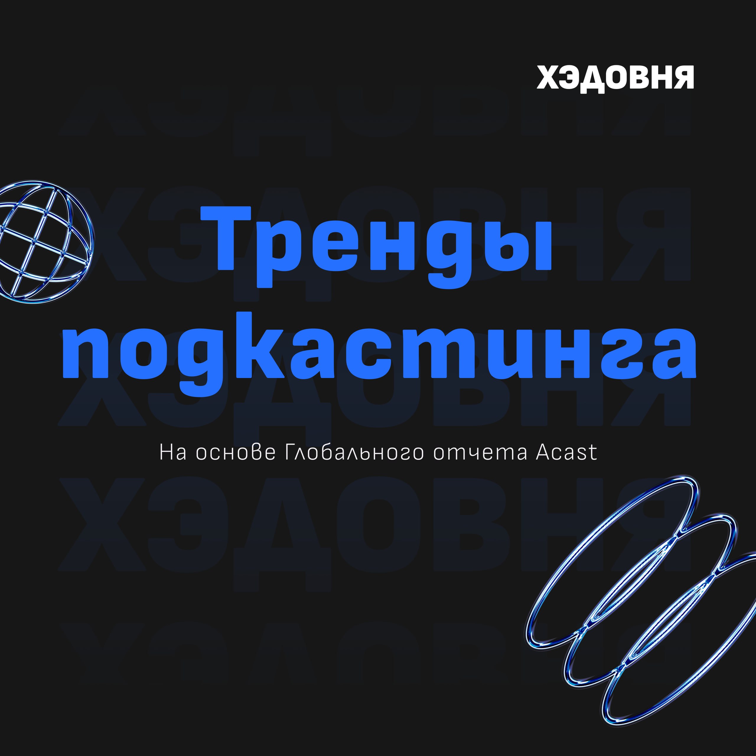 Что происходит в мире подкастов?
Собрал несколько хайлайтов из глобального исследования трендов подкастинга от Acast | Сетка — социальная сеть от hh.ru