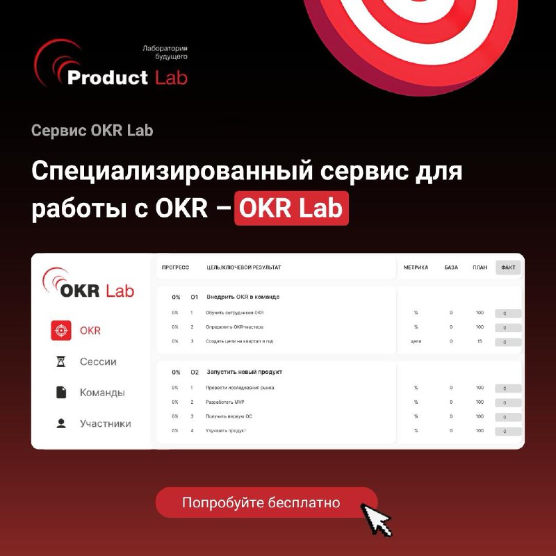 Всем привет!
Методология OKR продолжает набирает популярность, однако с учётом ухода многих компаний, количество доступных инструментов существенно сокращается | Сетка — социальная сеть от hh.ru