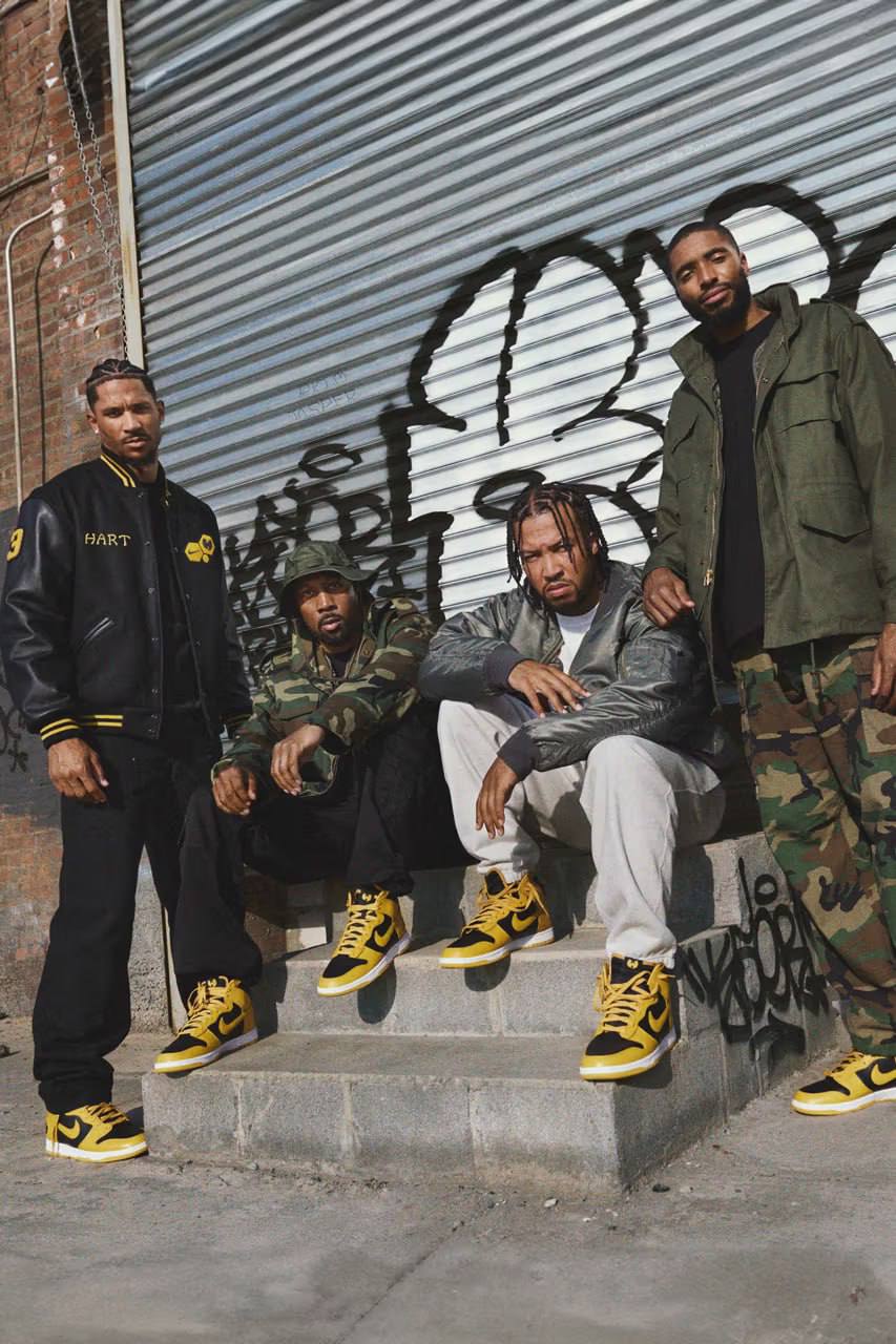 Nike играет на ностальгии и перевыпускает легендарные кроссовки Dunk High Wu-Tang. Из названия можно понять, что эти кроссовки посвящены группе Wu-Tang Clan.
Впервые их выпустили в 1999 году | Сетка — социальная сеть от hh.ru