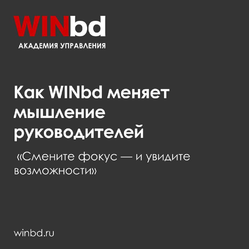 Как WINbd меняет мышление руководителей | Сетка — социальная сеть от hh.ru