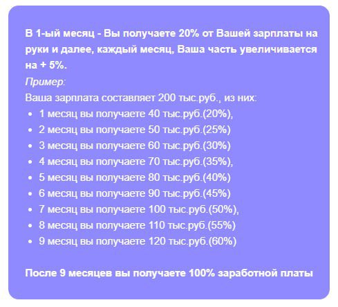 Покажи как выглядит рабство, не говоря, что это рабство:
Немного контекста: очередные помогаторы, которые обещают тебя сделать миддлом с нуля. | Сетка — социальная сеть от hh.ru