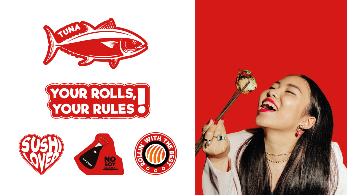 Фирменный стиль для ресторана суши
Roll & Chop | Сетка — социальная сеть от hh.ru