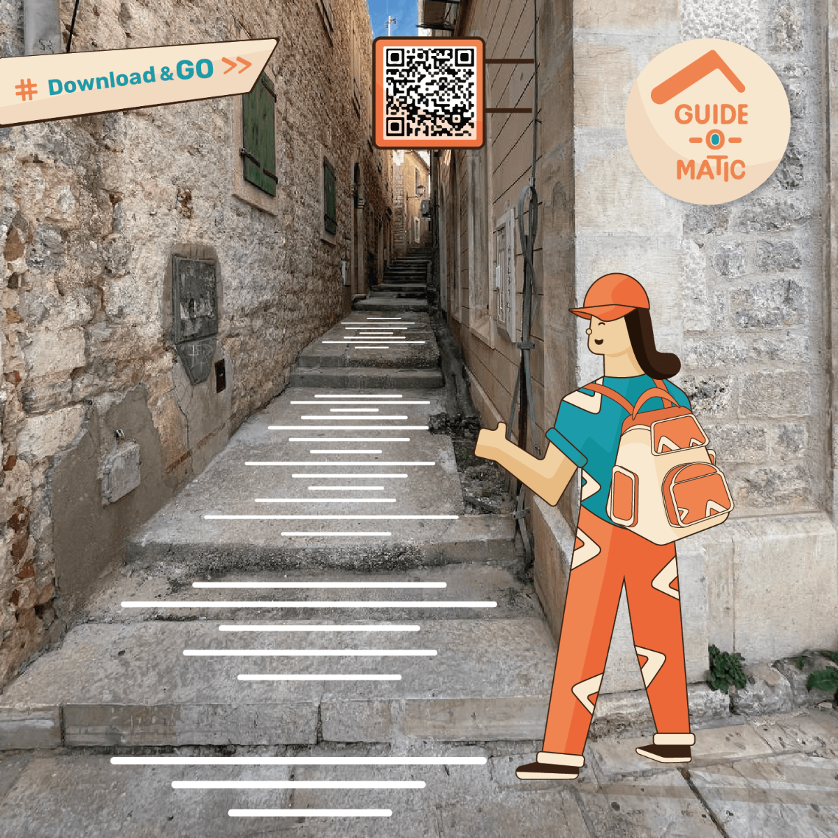 🥳 Представляю свою работу по бренд-стилю  для путеводителя и аудиогида GUIDE-O-MATIC по Черногории!
Тут я решила скомбинировать фотографию и иллюстрацию, и получился вот такой веселый фотостиль | Сетка — социальная сеть от hh.ru