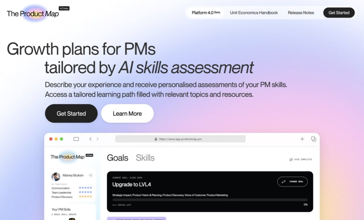 Всем привет! Мы запустили платформу Product Map 4.0 для оценки скиллов продакт менеджеров с помощью AI и построения персональных планов роста | Сетка — социальная сеть от hh.ru