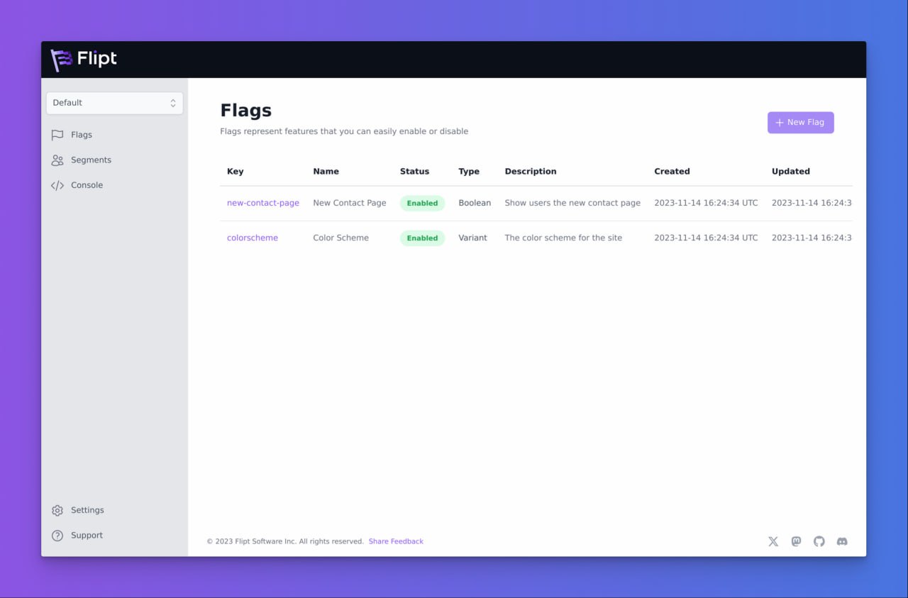 Flipt - an enterprise-ready, GRPC powered, GitOps enabled, CloudNative, feature management solution
https://github.com/flipt-io/flipt | Сетка — социальная сеть от hh.ru