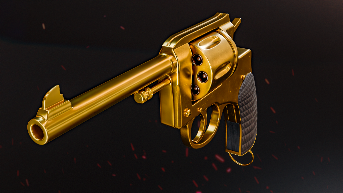 Замоделил пистолет Наган. (Mid Poly) Решил сделать его золотым :) Чисто для картинки
Софт: Blender. | Сетка — социальная сеть от hh.ru