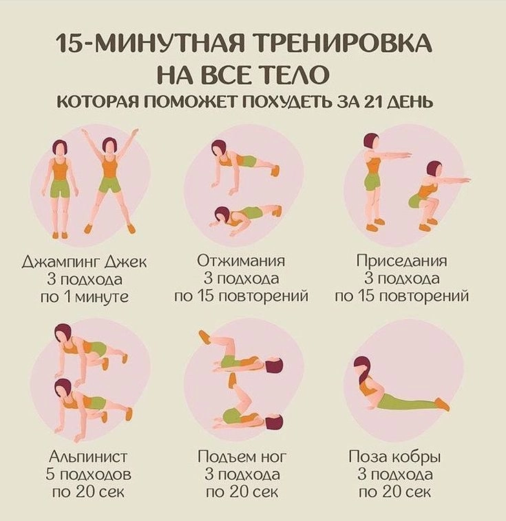 За репост отдельная благодарность 🫂
15-минутная тренировка на все тело | Сетка — социальная сеть от hh.ru