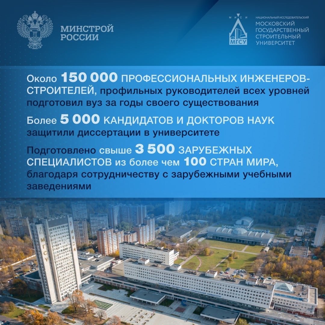 Сегодня, 22 ноября, Московский государственный строительный университет празднует день основания
▶️ За свою историю университет носил различные названия, но всегда оставался строительным вузом, отвеча... | Сетка — социальная сеть от hh.ru