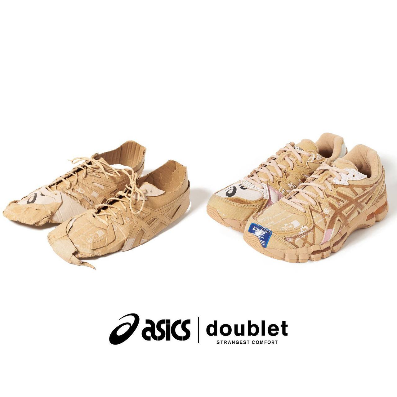 Кроссовки из… коробки? Ахах, жесть. Японское отделение ASICS заколлабилось с молодым и креативным дизайнером из Doublet и получилось ЭТО.
Стоимость шедевра — 225 баксов (~22300 рублей) | Сетка — социальная сеть от hh.ru