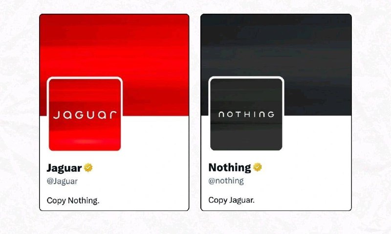 Производитель техники Nothing ответил Jaguar на призыв копировать Nothing | Сетка — социальная сеть от hh.ru