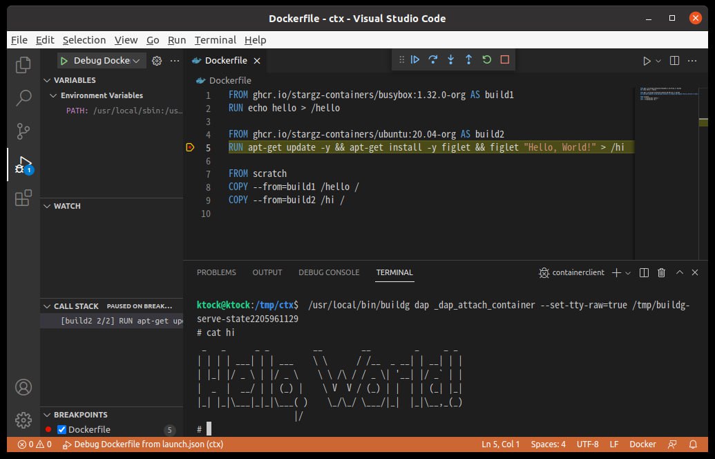 buildg: Interactive debugger for Dockerfile with support for IDEs (VS Code, Emacs, Neovim, etc.)
https://github.com/ktock/buildg | Сетка — социальная сеть от hh.ru