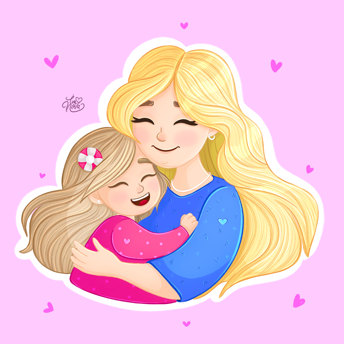 Быть мамой - настоящее и безграничное счастье ❤️
#иллюстратор #иллюстрация #детскаяиллюстрация #деньматери | Сетка — социальная сеть от hh.ru