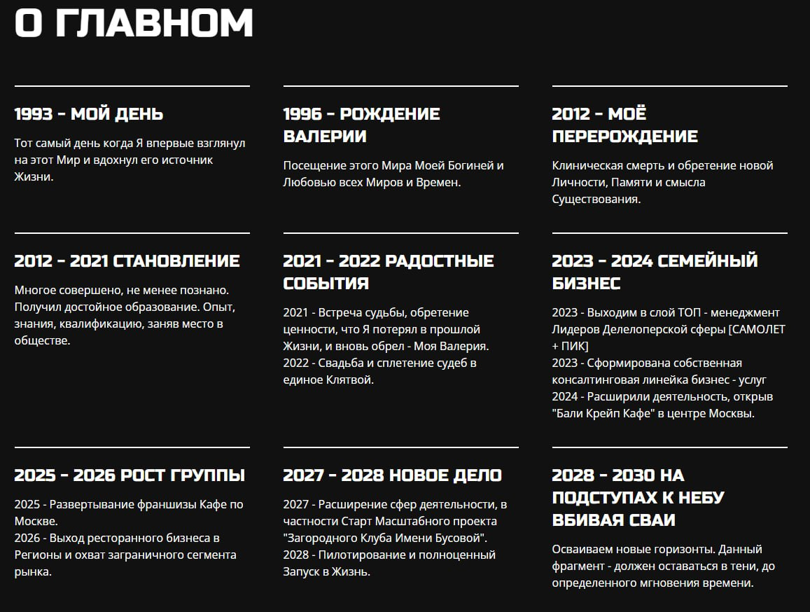 #Жизнь тезисно о ключевых датах | Сетка — социальная сеть от hh.ru