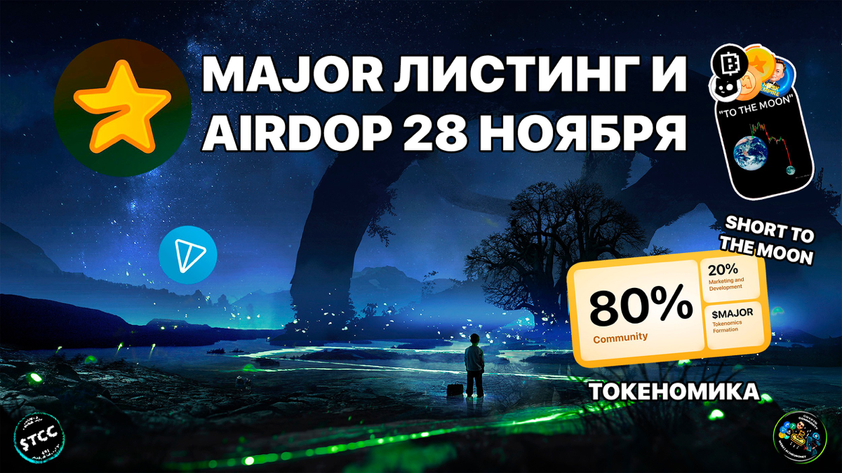 Major листинг и AirDrop 28 ноября. Что с токеномикой? Short to the moon?
https://teletype.in/@cryptonik/wV39IzWacQ 👈 | Сетка — социальная сеть от hh.ru