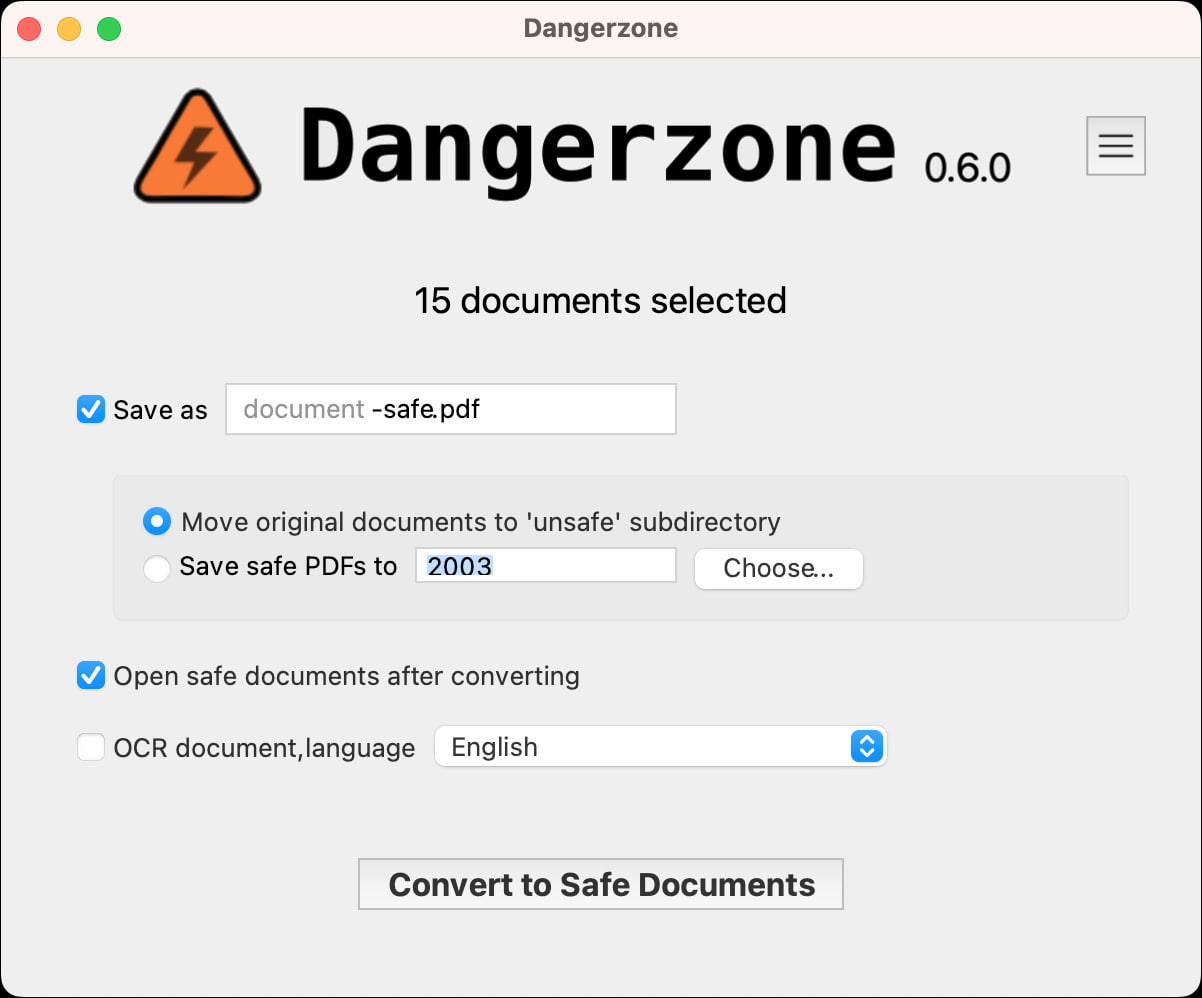 Take potentially dangerous PDFs, office documents, or images and convert them to safe PDFs
https://github.com/freedomofpress/dangerzone | Сетка — социальная сеть от hh.ru