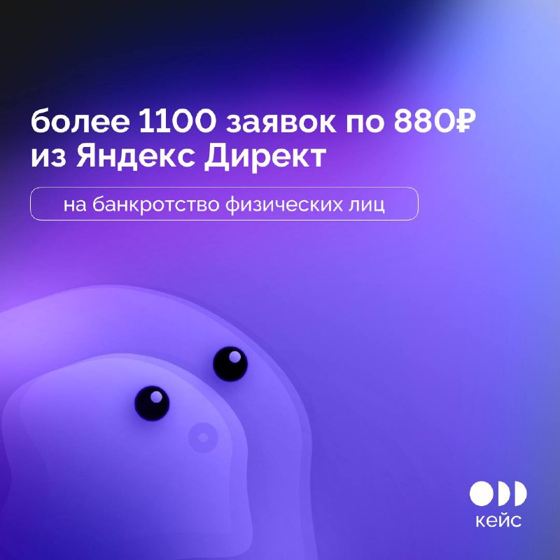⚡️ Кейс: 1100 заявок по 880₽ из Яндекс Директ на банкротство физических лиц в Омске
🗓 Период работы: 01.06 | Сетка — социальная сеть от hh.ru