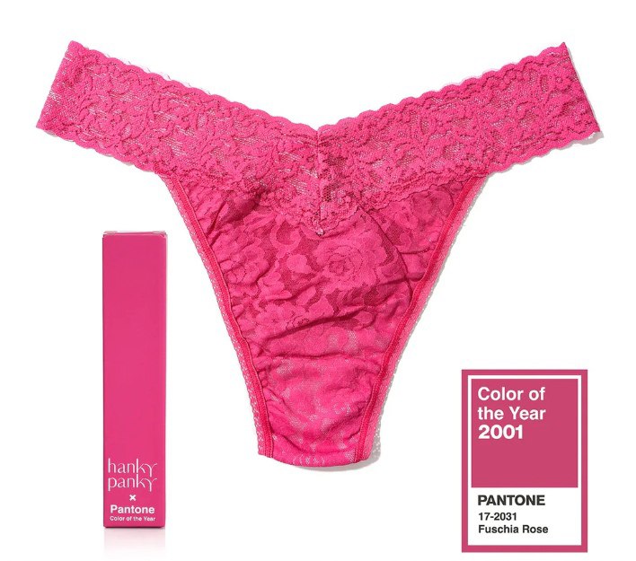 Pantone заколлабился с брендом нижнего белья Hanky Panky
В коллекцию вошли фирменные кружевные стринги Hanky Panky в главных цветах каждого года, начиная с 2000, — именно тогда Pantone впервые объявил... | Сетка — социальная сеть от hh.ru