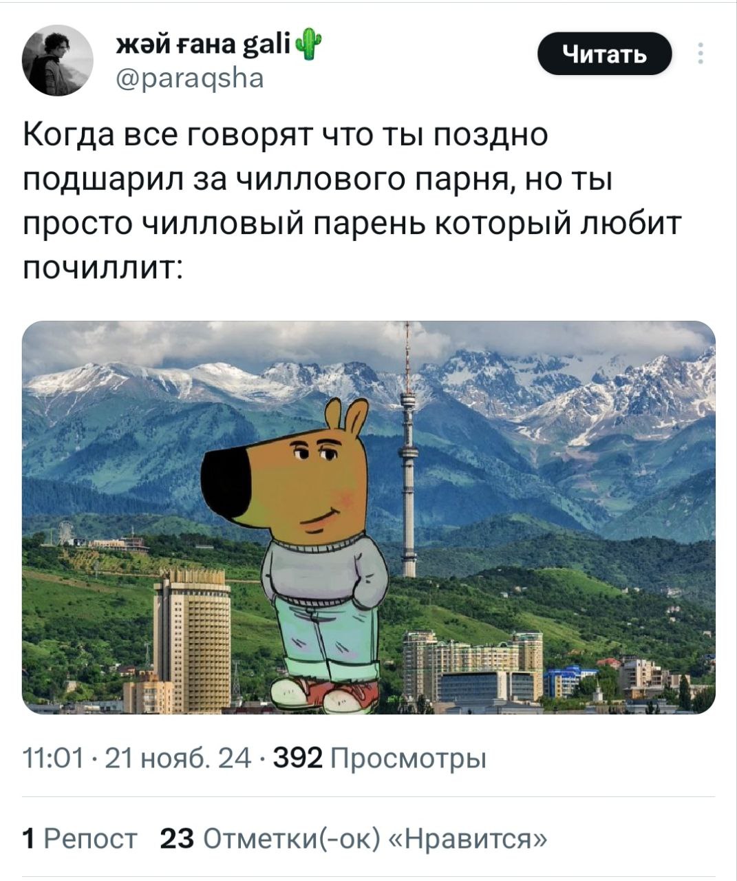 Чилловый парень — мем, которого нам всем не хватало. В соцсетях сейчас на хайпе пёс, олицетворяющий спокойствие и безмятежность в любых ситуациях | Сетка — социальная сеть от hh.ru