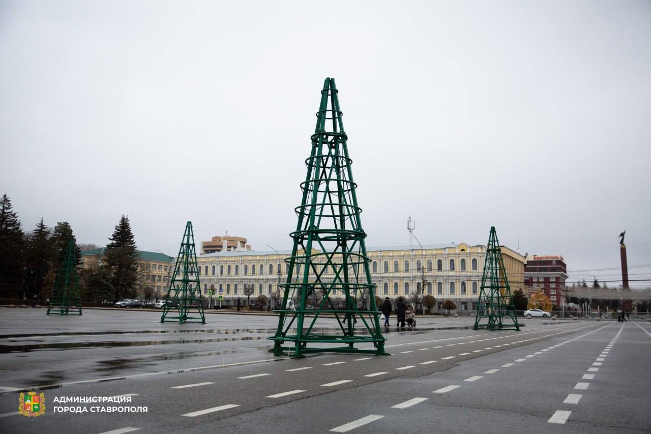🎄Ставрополье продолжают украшать к Новому году
В краевой столице возводят «сказочный лес» из 34-х искусственных елей.
Параллельно завершается заливка льда на арене катка | Сетка — социальная сеть от hh.ru