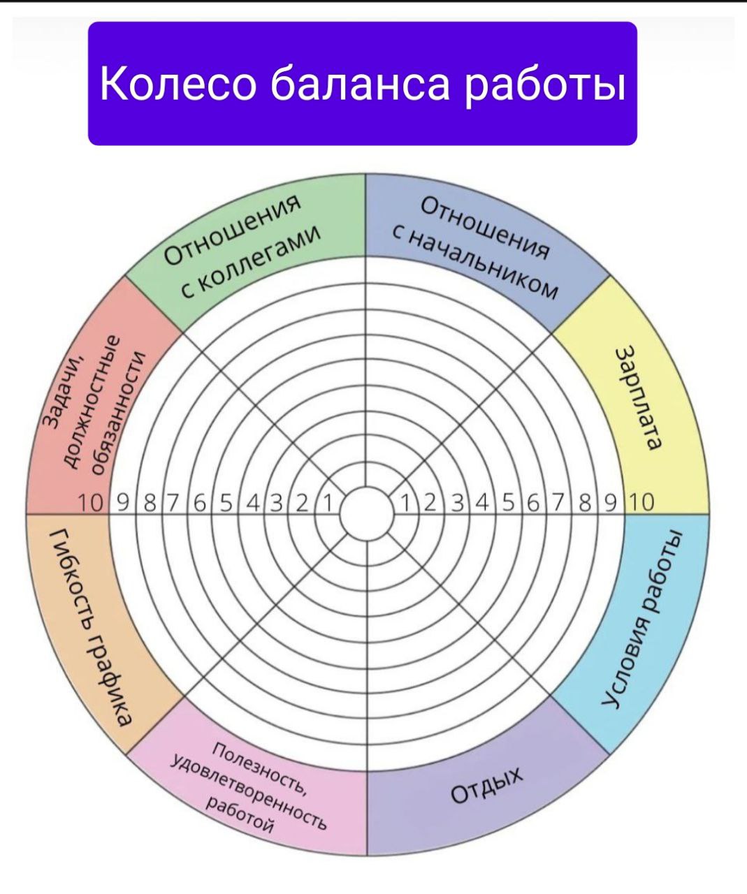 📢Я для себя открыла классную разновидность колеса баланса работы в мастерской профориентации | Сетка — социальная сеть от hh.ru
