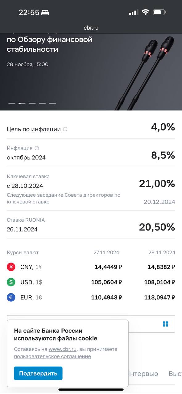 А доллар тем самым у 110 рублей крутится. Официально от ЦБ 108 рублей доллар на 28.11
Многие уже молниеносно подняли цены на товары на 10-15% в электронике | Сетка — социальная сеть от hh.ru