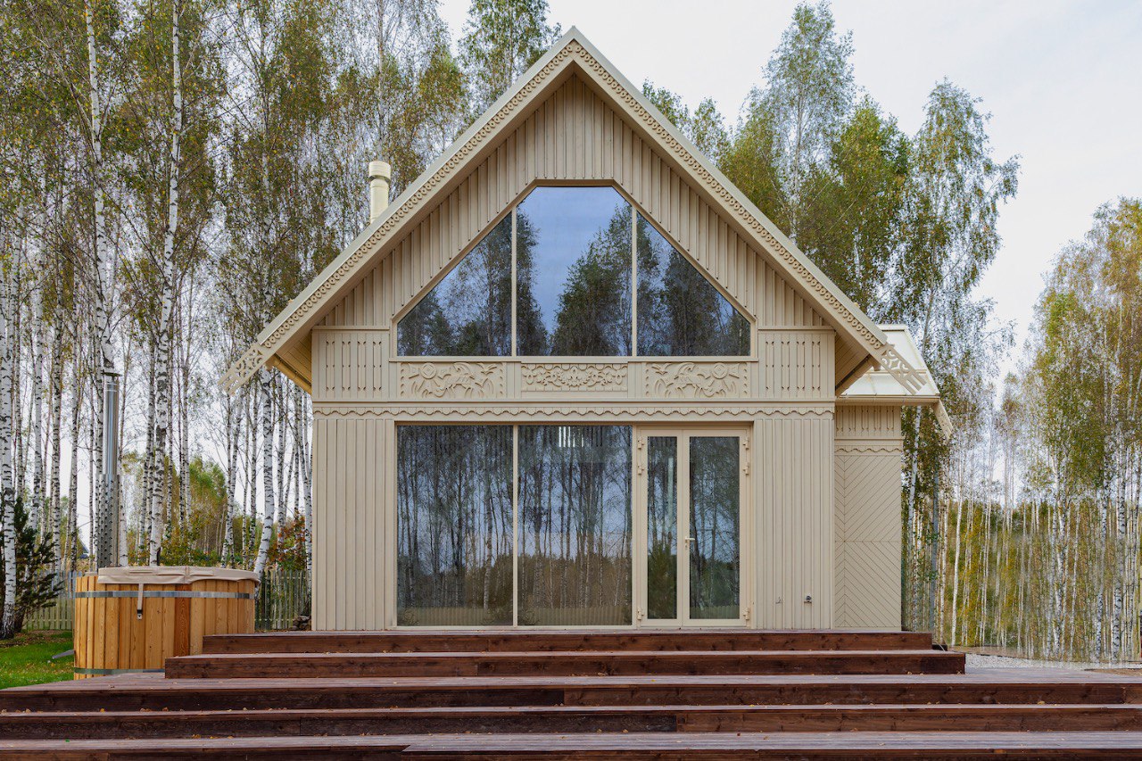 Модульный дом в традиционном русском стиле — в одном проекте ЗОВ.architect объединили русскую эстетику и строгий функционализм | Сетка — социальная сеть от hh.ru
