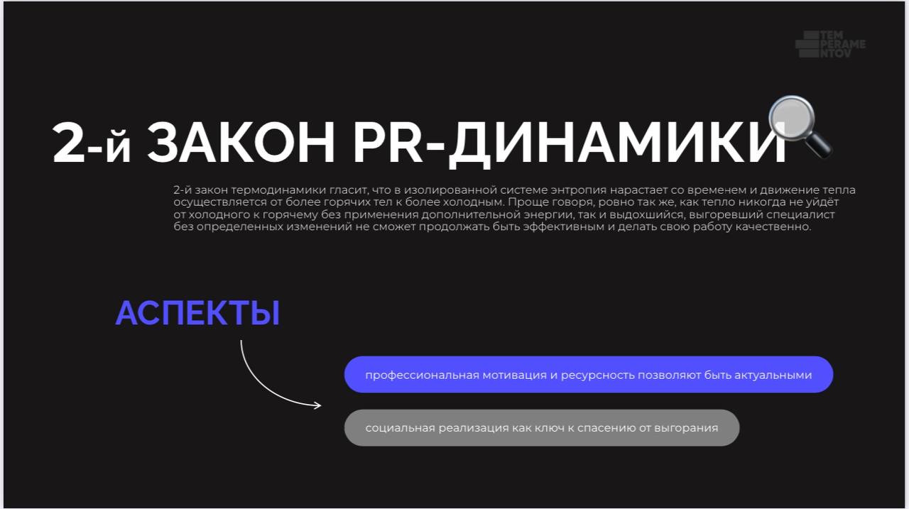 Открыл закон pr-динамики
Накануне своего дня рождения, находясь по обычаю в меланхолическом настроении вдохновился флешмобом пиарщиков, которые во главе с Евгением Темпераментовым (третий раз Евгений ... | Сетка — социальная сеть от hh.ru