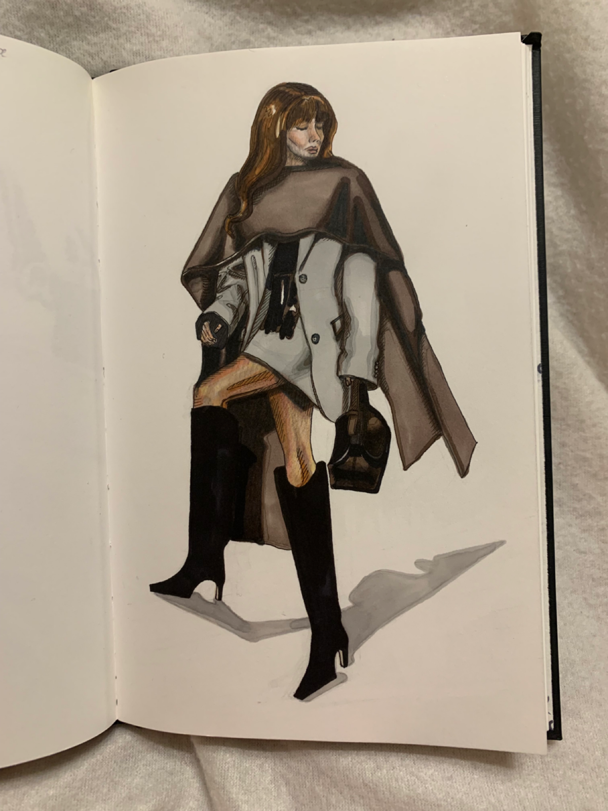 Сегодня я снова делюсь своими скетчами ✏️
#sketching#fashionsketch#sketshartist#illustratoroftheday | Сетка — социальная сеть от hh.ru