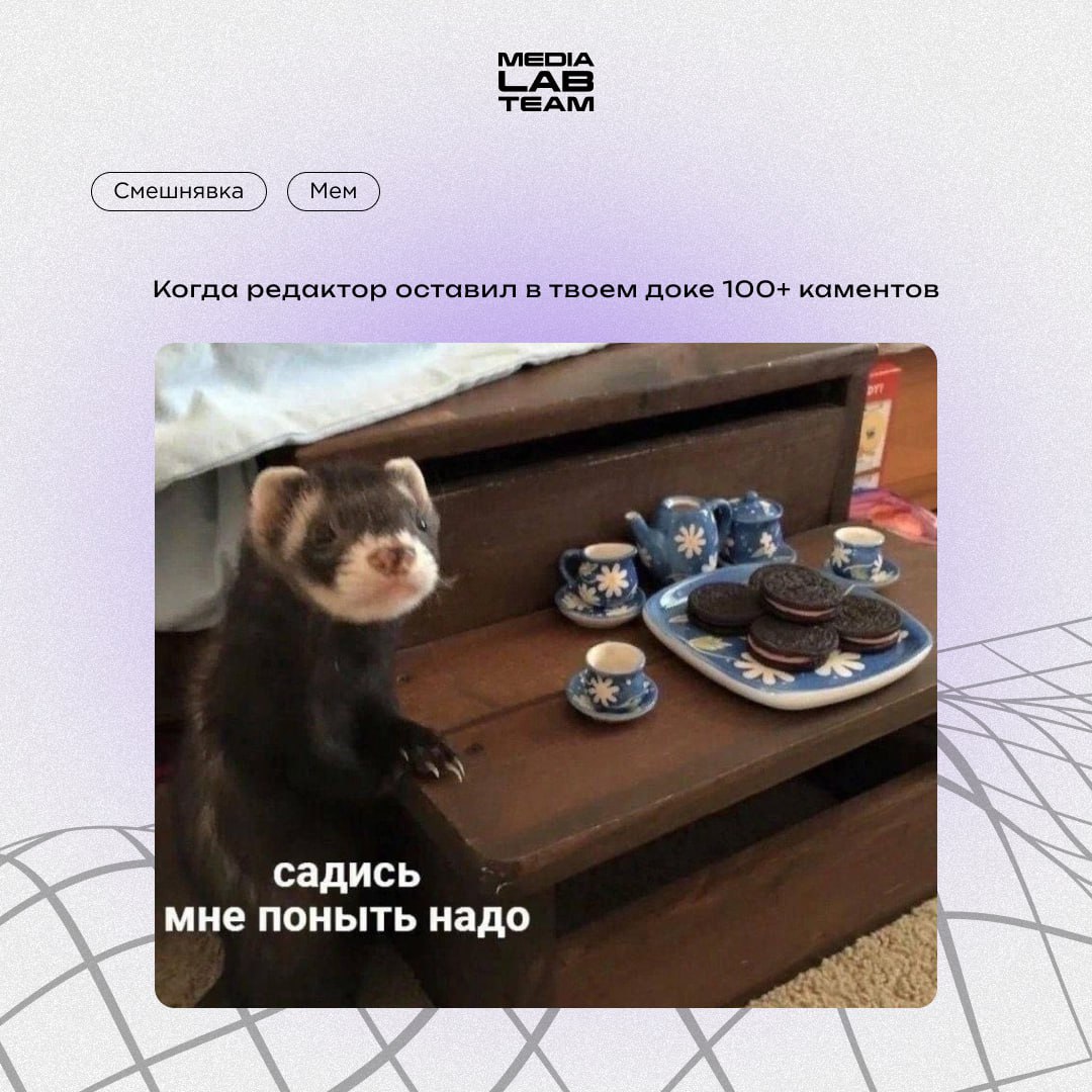 Мы или не мы? Кто из вас?
@medialabteam 🤍 | Сетка — социальная сеть от hh.ru