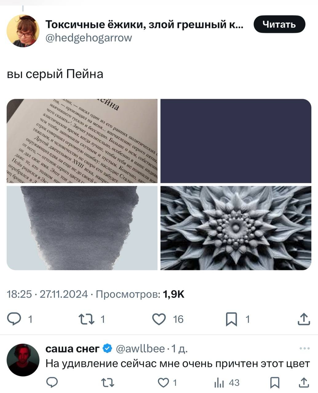 В Твиттере завирусился тред «Какой вы цвет» на основе книги «Тайная жизнь цвета» | Сетка — социальная сеть от hh.ru