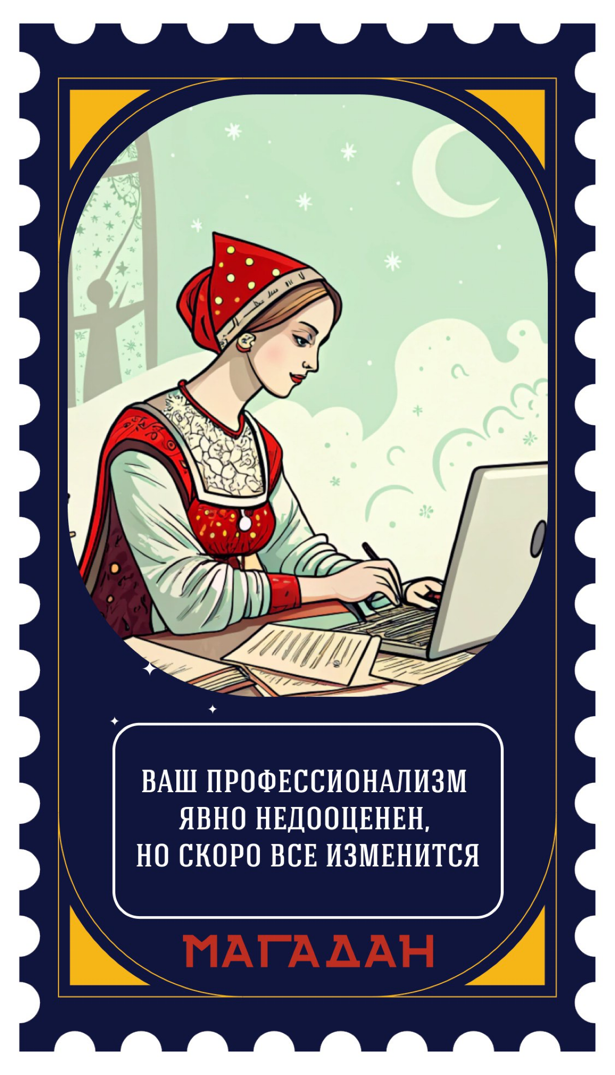 Один из наших последних кейсов креатива с нейросетями - генерация визуала для карт Таро для краснодарского ресторана «Магадан»
Мы использовали прием анахронизма в маркетинге - взяли средневековых перс... | Сетка — социальная сеть от hh.ru